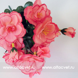 искусственные цветы азалия цвета розовый 5