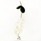 искусственные цветы ветка орхидей цвета белый 6