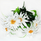 искусственные цветы астры с папоротником цвета белый 6