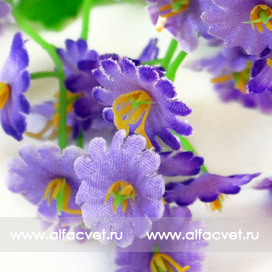 искусственные цветы букет гипсофил цвета фиолетовый 7