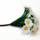 искусственные цветы ромашки пластмассовые цвета белый 6