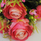 искусственные цветы розы цвета розовый 5