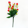 искусственные цветы тюльпаны цвета красный с розовым 42