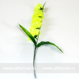 искусственные цветы ветка гвоздики цвета салатовый 39